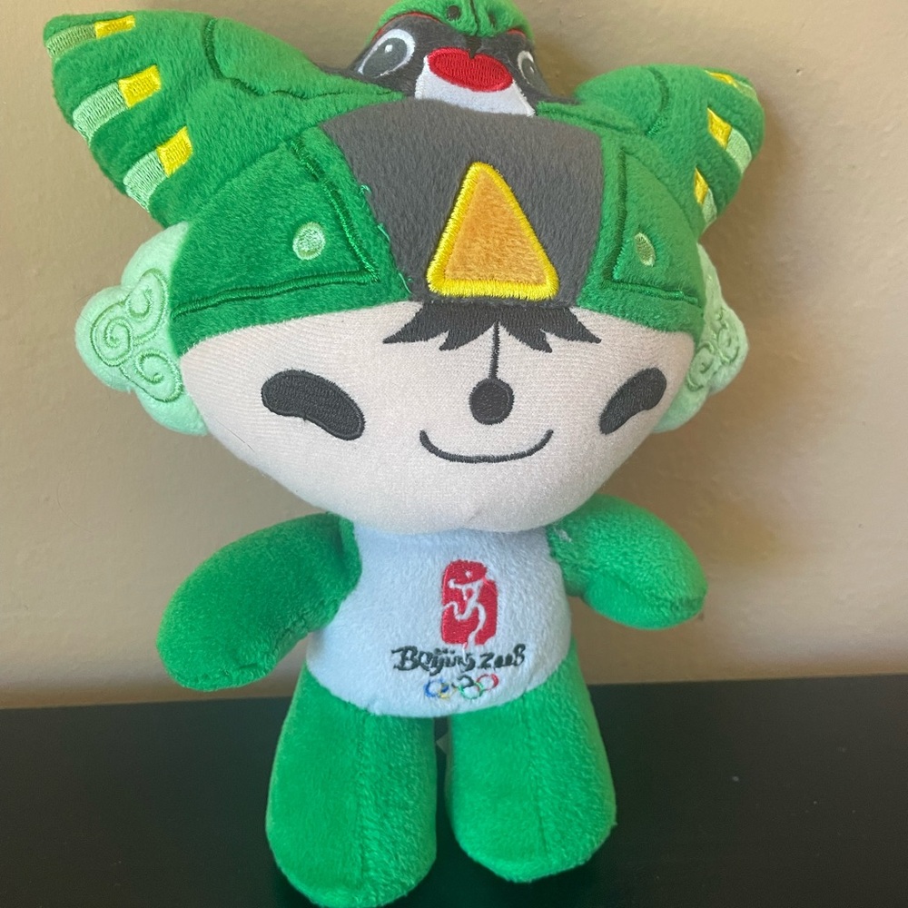 Beijing 2008 Olympics green plush Nini mascot